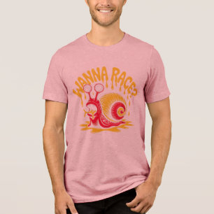 En Tri-matière T-Shirt Graphique Fun et Ironique d'Escargot - Tu