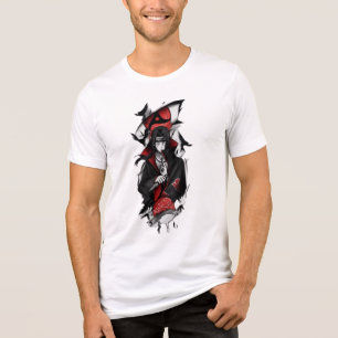 En Tri-matière T-Shirt Graphique Guerrier Samouraï Japonais 