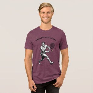 En Tri-matière T-shirt graphique Joueur de Tennis – Sports Dynami