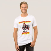 En Tri-matière T-shirt graphique "Mode Coq Activé" (Recto plein)