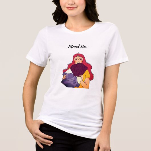 En Tri-matière T-shirt graphique Mood Fix (Recto)