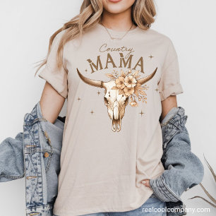 En Tri-matière T-Shirt graphique occidental - Country Mama