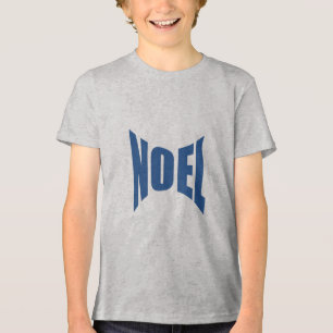 En Tri-matière T-shirt gris enfant NOEL