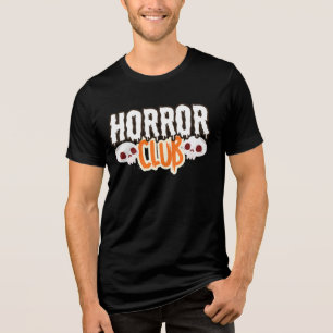 En Tri-matière T-shirt Halloween épouvantable Crânes Club Horreur