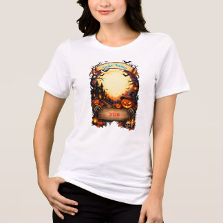 En Tri-matière T-Shirt Halloween Personnalisé | Nom Personnalisé 