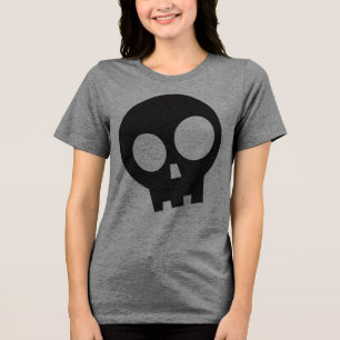 En Tri-matière T-shirt Halloween Pirate crâne