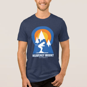 En Tri-matière T-shirt Heavente Mountain Ski Retro