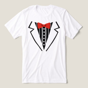 En Tri-matière T-shirt imprimé smoking drôle Tee