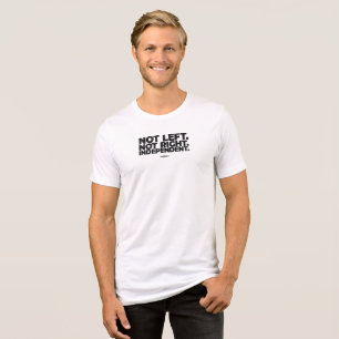 En Tri-matière T-shirt indépendant, blanc