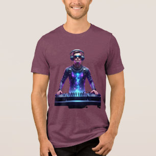 En Tri-matière T-Shirt Intergalactique DJ – Rythmes Cosmiques