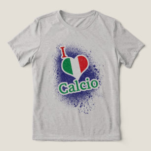 En Tri-matière T-Shirt Italien De Football Calcio