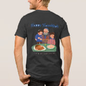 En Tri-matière T-Shirt Joyeux Hanoukka (Verso)