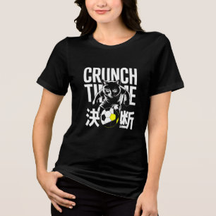 En Tri-matière T-shirt Kawaii de foot japonais pour femme 