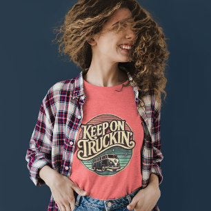 En Tri-matière T-shirt Keep On Truckin’ Retro 60s