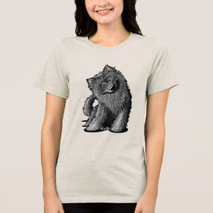 En Tri-matière T-shirt KiniArt Belge Sheepdog