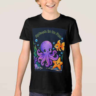 En Tri-matière T-Shirt Les Amis de l'Océan pour S'amuser – Pieuvr