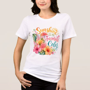 En Tri-matière T-Shirt Limonade Couleur Préférée Sunshine
