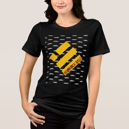 En Tri-matière T-shirt LOGO DE MONNAIE DE CRYPTO USD BINANCE (Recto)