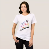 En Tri-matière T-shirt love (Recto plein)