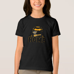 En Tri-matière T-Shirt "MAISON" à l'abeille de dessin animé et au