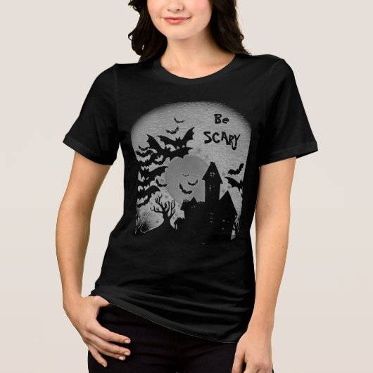 En Tri-matière T-Shirt Maison Hantée De Scary Br (Recto)