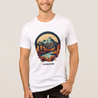 En Tri-matière T-shirt Majestic Mountain Peaks - Adventure Await
