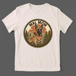 En Tri-matière T-shirt Mal Mom Tri-blend Maligator Malinois Bel