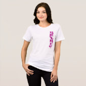 En Tri-matière T-shirt mariées rose-flèche (Recto plein)