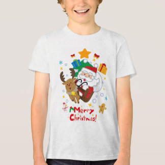 En Tri-matière t-shirt marier chritmas
