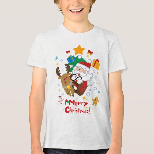 En Tri-matière t-shirt marier chritmas (Recto)