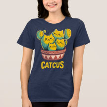 T-shirt marine femme avec un jeu de mots sur les c