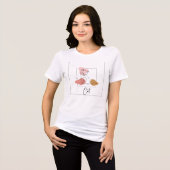 En Tri-matière T-shirt Mignon Chat (Recto plein)