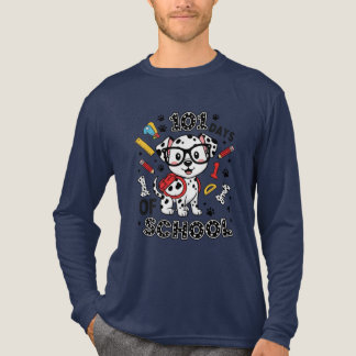 En Tri-matière T-shirt mignon pour les 101 jours d'école | Retour