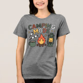 En Tri-matière T-shirt mode camping mignon (Recto)
