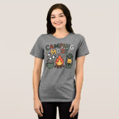 En Tri-matière T-shirt mode camping mignon (Recto plein)