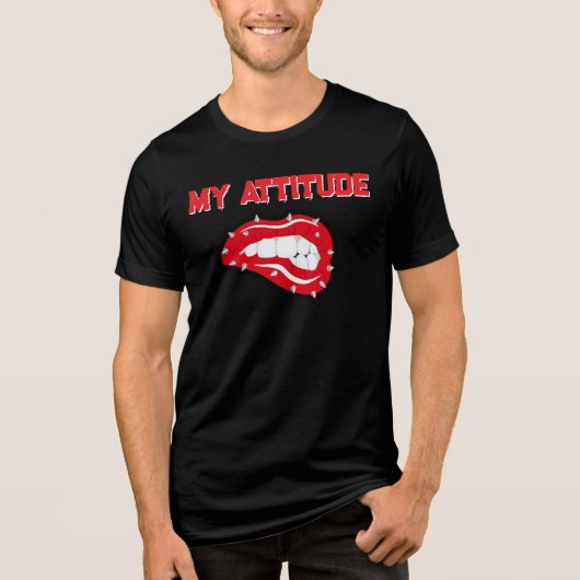 En Tri-matière T-Shirt My attitude (Recto)