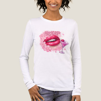 En Tri-matière T-Shirt N'Abîme Pas Ma Vibes Lèvres Roses Y2K Coqu