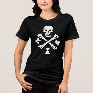 En Tri-matière T-shirt noir pour femmes Red Beard