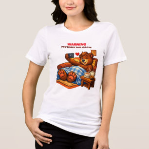 En Tri-matière T-shirt Ours Mignon Adorable