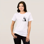 En Tri-matière T-shirt Panda Mignon (Recto plein)