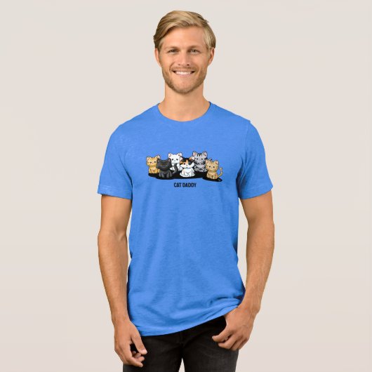 En Tri-matière T-shirt papa chat (Recto plein)