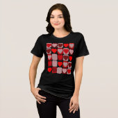 En Tri-matière T-Shirt patchwork Saint-Valentin (Recto plein)