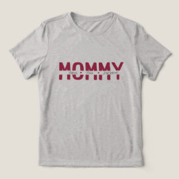 En Tri-matière T-shirt personnalisé avec le texte « Maman » pour
