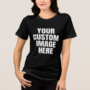 En Tri-matière T-shirt personnalisé avec votre image pour toute l