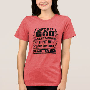 En Tri-matière T-shirt personnalisé de foi chrétienne