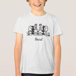En Tri-matière T-shirt personnalisé pour enfants sur le thème des