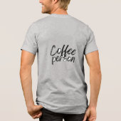 En Tri-matière T-shirt personne café (Verso)