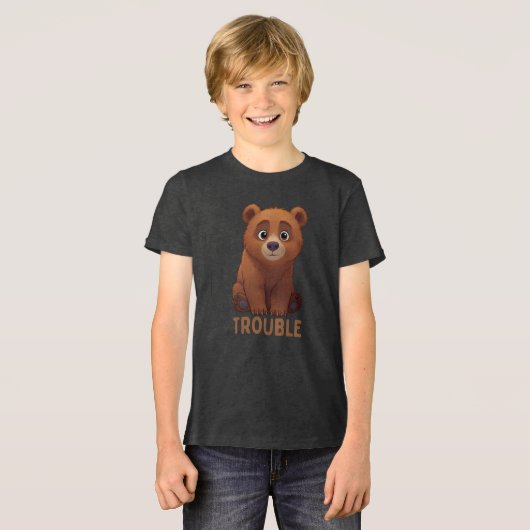 En Tri-matière T-Shirt "Petit Paw "Difficultés"" (Recto plein)