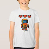 En Tri-matière T-shirt Pixel Space pour enfants (Recto)