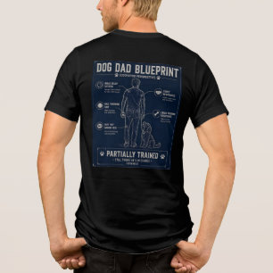 En Tri-matière T-Shirt Plan Blueprint Papa Chien Cockapoo